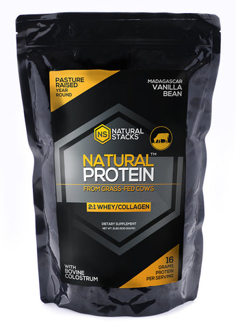 NATURAL PROTEIN -  2:1 Whey / Collagen Protein Powder
