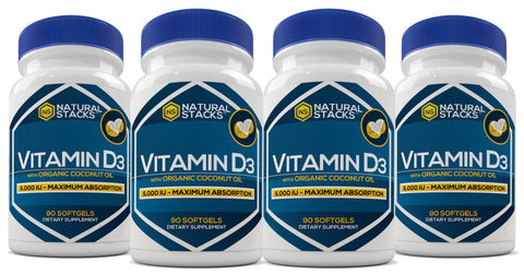 Vitamin D3 4-pack (Save 14.95)
